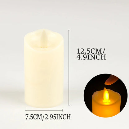 12.5cm Led Electronic Candle Light Household Smokeless Lighting Birthday Hotel Wedding Decoration