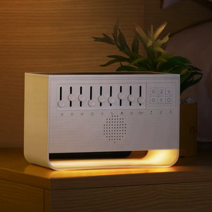 200ML Essential Oil Diffuser Humidifier Flame Air Humidifier With 8 Natural Sounds White Noise Adjustable