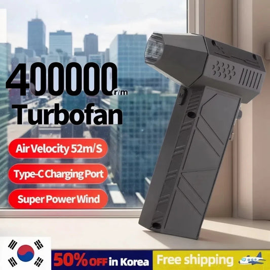 Turbo jet fan Violent Fan X6 Powerful Air Blower 200W High Power Duct Fan Mini Turbo Jet Fan 400000 RPM Strong Winds Turbo Fan