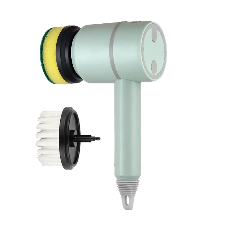 3 in 1 Electric Cleaning Brush Kitchen Dishwashing Home USB Rechargeable Electric Rotary Scrubber Household Appliances Cleanin
