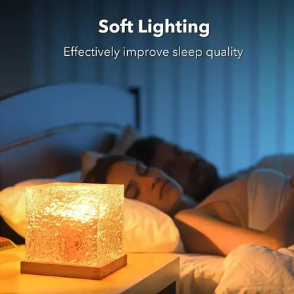 Ocean Wave Projector Light Ocean Lava Lamp Luminorthe Cube Northern Lights Cube w/16 Colors,Dynamic Ripple Effect,Living Room