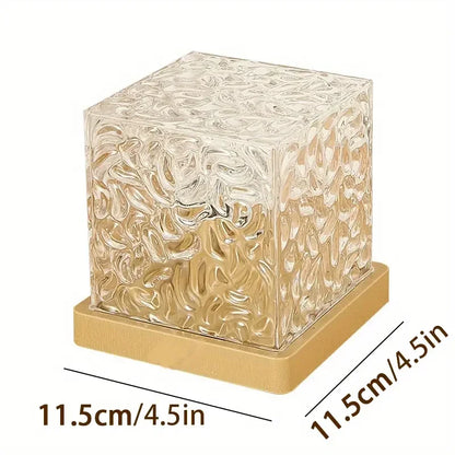 Ocean Wave Projector Light Ocean Lava Lamp Luminorthe Cube Northern Lights Cube w/16 Colors,Dynamic Ripple Effect,Living Room