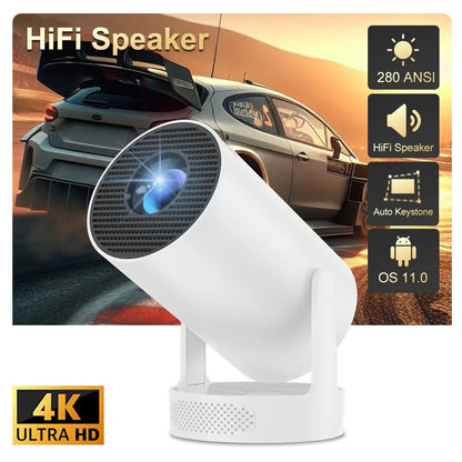 Projector 4K Android 11 Dual Wifi6 290ANSI Allwinner H713 BT5.0 1080P 1280*720P Home Cinema Outdoor Projetor