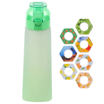 650ML Scent Flavored Water Bottle Leak-Proof with 7 Flavor Pods Air Water Up Bottle Portable for Travel Climbing Hiking