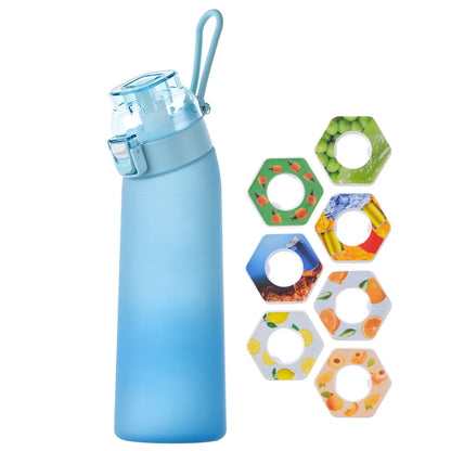 650ML Scent Flavored Water Bottle Leak-Proof with 7 Flavor Pods Air Water Up Bottle Portable for Travel Climbing Hiking