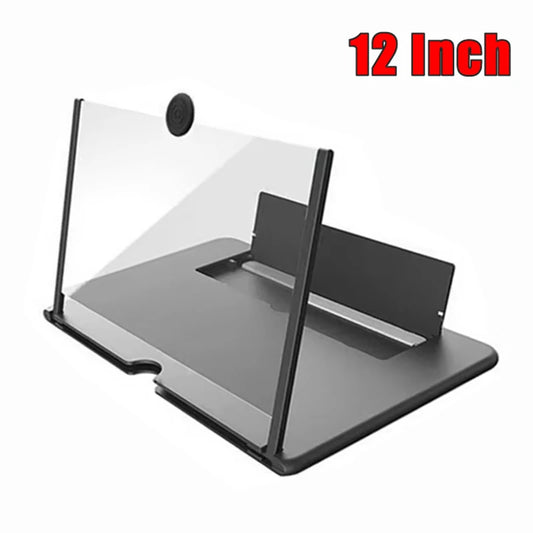 12 Inch Multi Functional HD Mobile Phone Screen Video Magnifier Screen Amplifier For Phone Holder Enlarged Screen Phone Stand